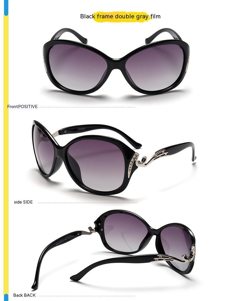 Women's Polarized Large Frame Eye Protection Sunglasses