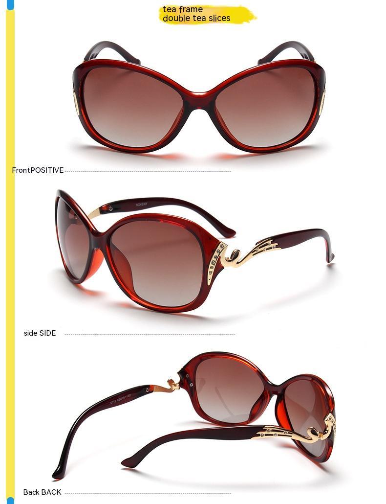 Women's Polarized Large Frame Eye Protection Sunglasses