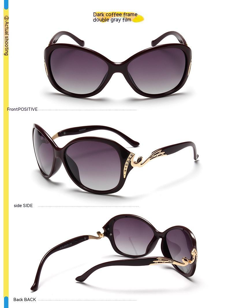 Women's Polarized Large Frame Eye Protection Sunglasses
