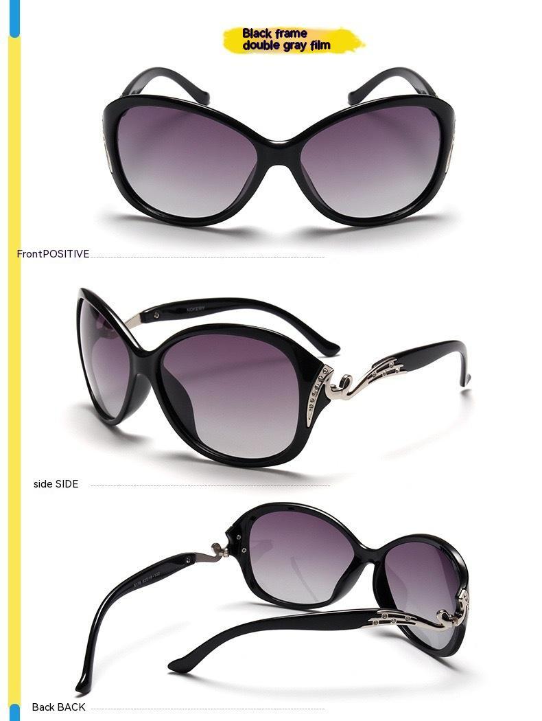 Women's Polarized Large Frame Eye Protection Sunglasses