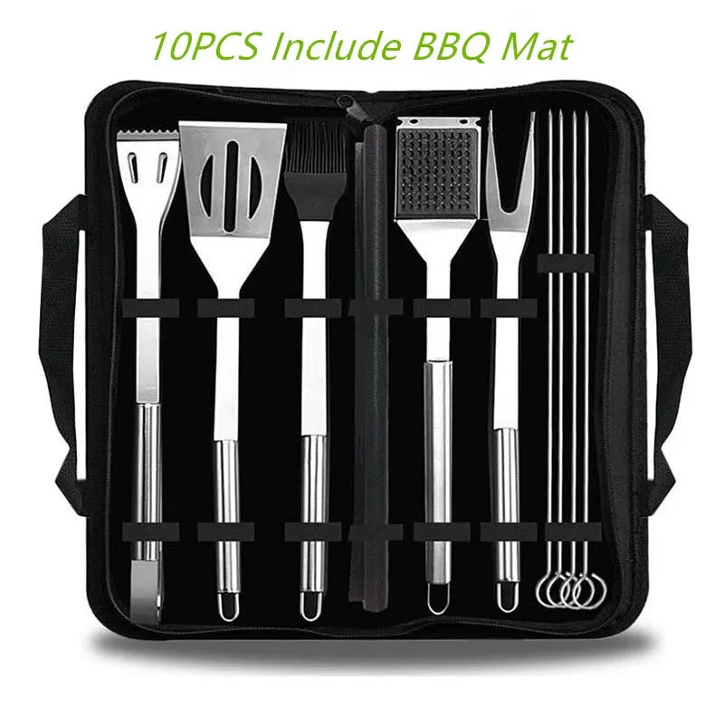 BBQ Tools Set Barbecue Utensil Accessories Thermometer Barbeque Grilling Accessories Outdoor Gril Tools Set BBQ Utensil Set