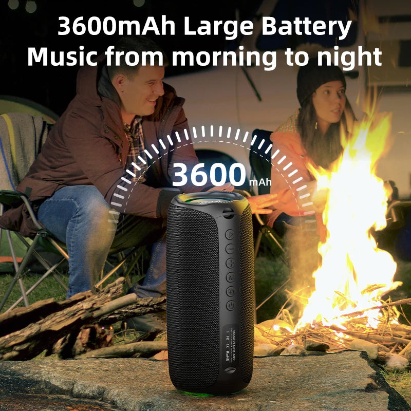 ZEALOT-MP2 Bluetooth Speakers 20W Enhanced Bass Portable Outdoor Wireless Speaker 15Hrs IPX5 Waterproof Speaker Bluetooth 5.3