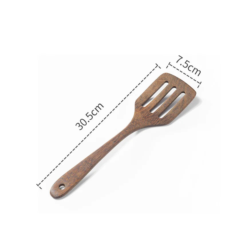 Kitchen Utensils Set Non-Stick Cookware for Kitchen Wooden Handle Soup spoon spatula Rice spoon shovel Kitchen Accessories