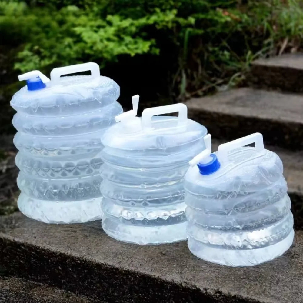 Portable 5/10L /15L Outdoor Foldable Collapsible Drinking Car Water Bag Carrier Container Outdoor Camping Hiking Picnic Emergenc