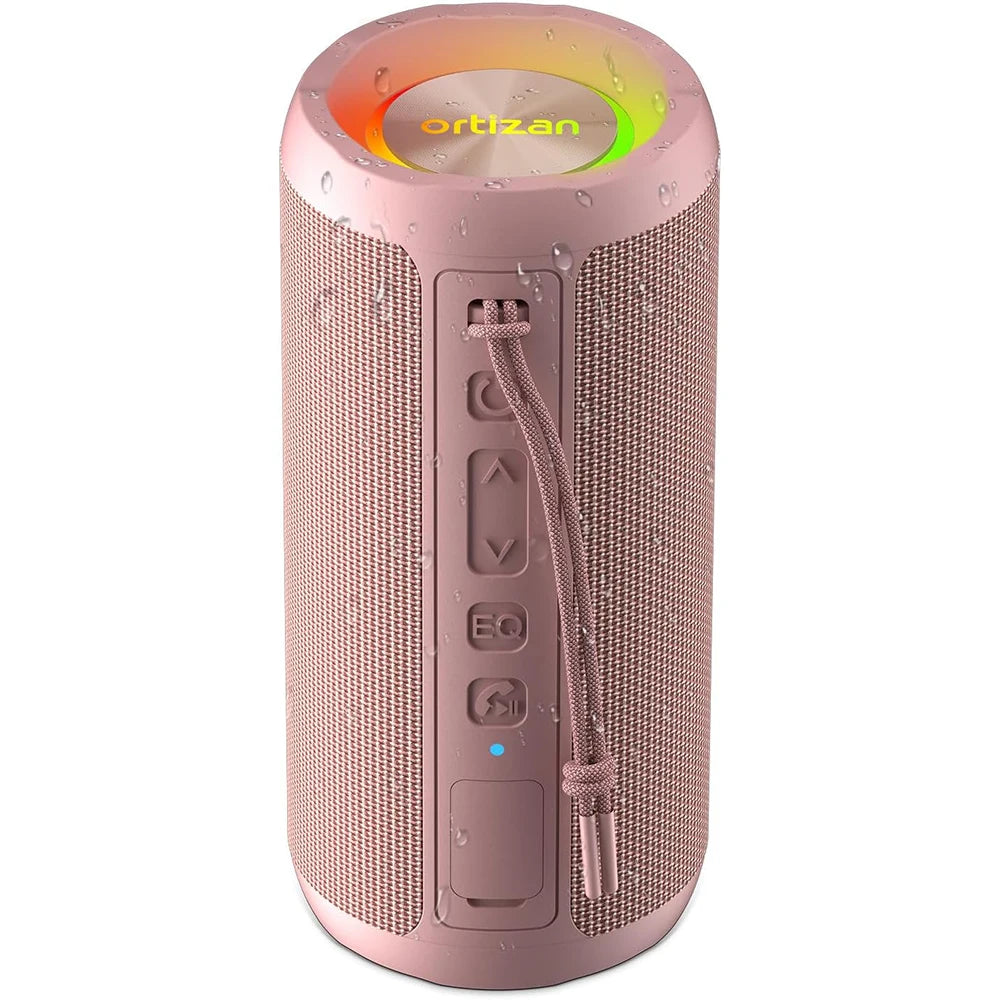Ortizan X10 Portable Bluetooth Speaker 24W IP7 Waterproof Powerful Sound Box Bass Boost RGB Lights TF Play True Wireless Speaker