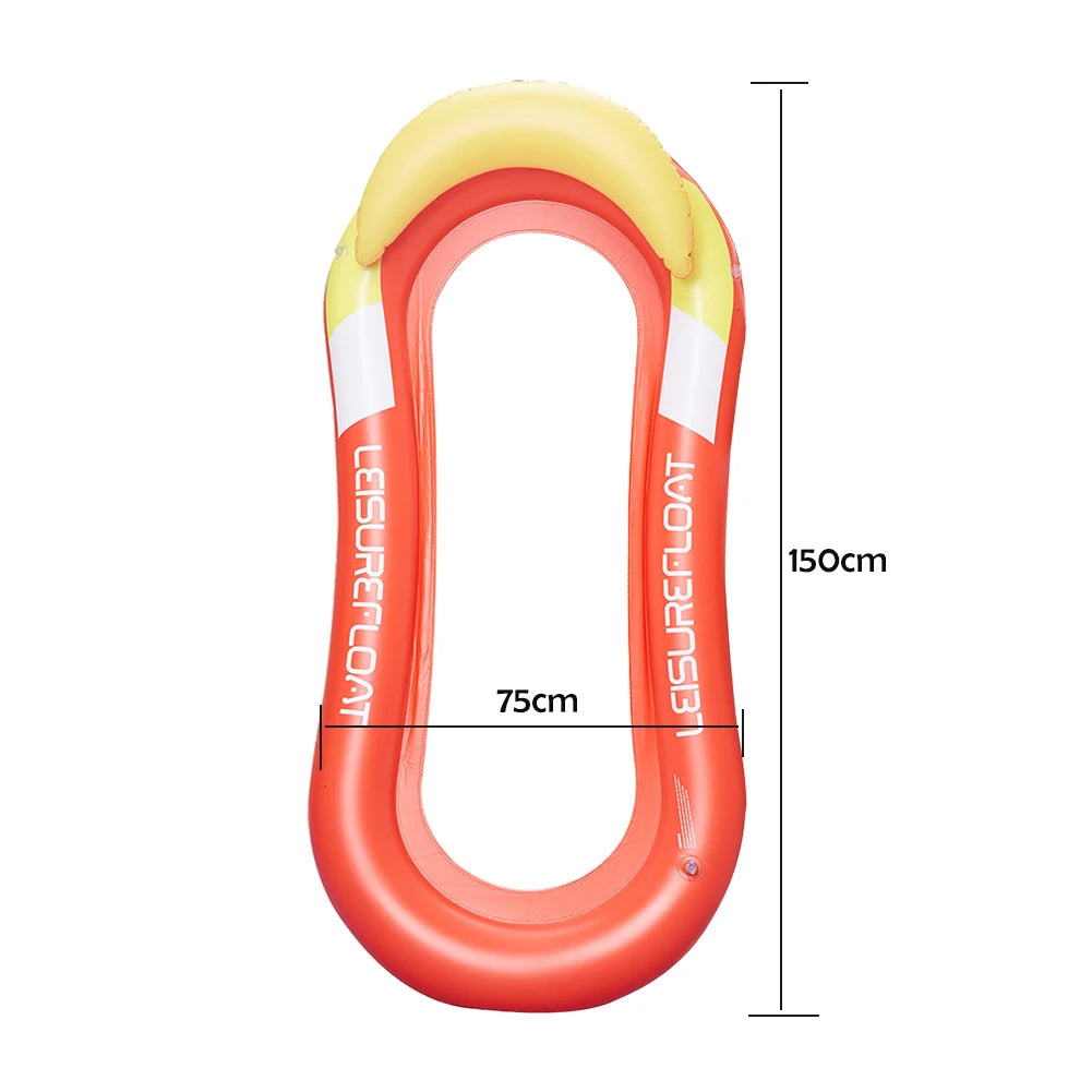 2025 Outdoor Foldable Water Hammock Inflatable Floating Swimming Pool Mattress Party Lounge Bed Beach Sports Recliner Recreation