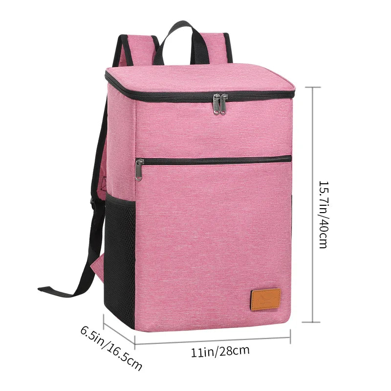 Outdoor Picnic Cooler Bag Camping Thermal Backpacks Insulated Bag Beach Drinks Sports Hiking Backpack Leakproof Cooler Lunch Bag