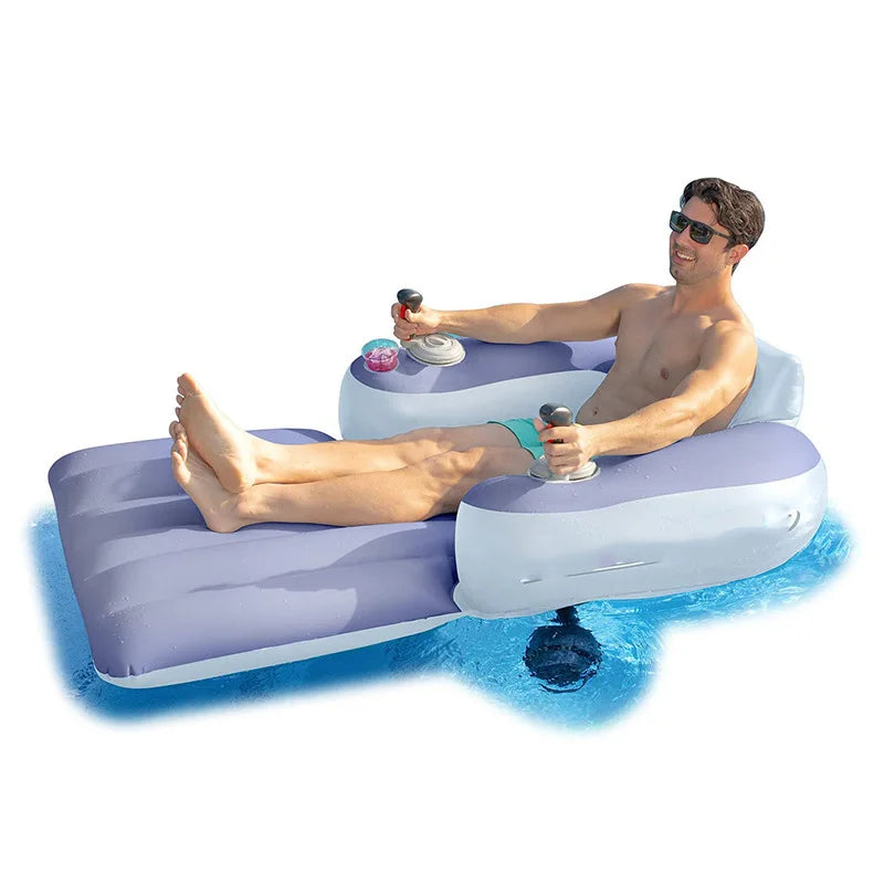 Comfortable Electric Swimming Inflatable Ride-ons Sunbathing Pool Lounge Raft Floatie Toys Inflatable Air Mattresses Bed