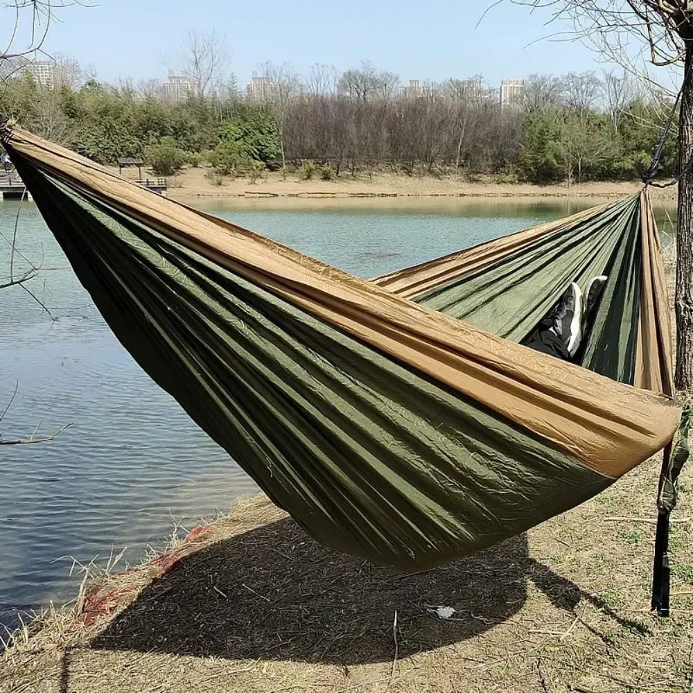 Outdoor Camping Hammock For Travel Hiking Swing Hang Sleeping Bed Lightweight Parachute Nylon As Outdoor Furniture In Garden