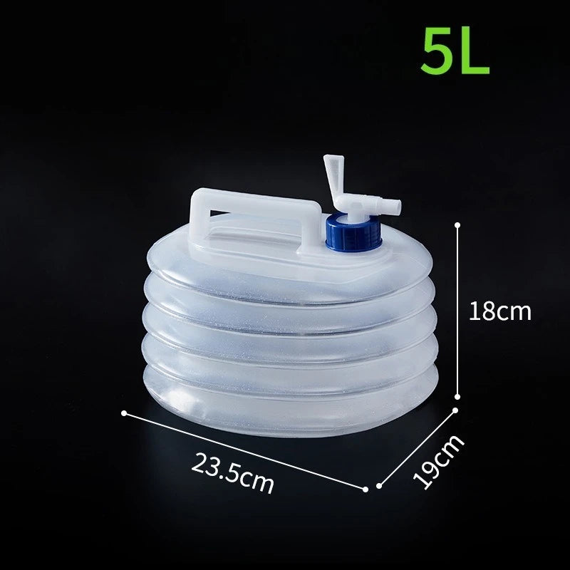 Portable 5/10L /15L Outdoor Foldable Collapsible Drinking Car Water Bag Carrier Container Outdoor Camping Hiking Picnic Emergenc