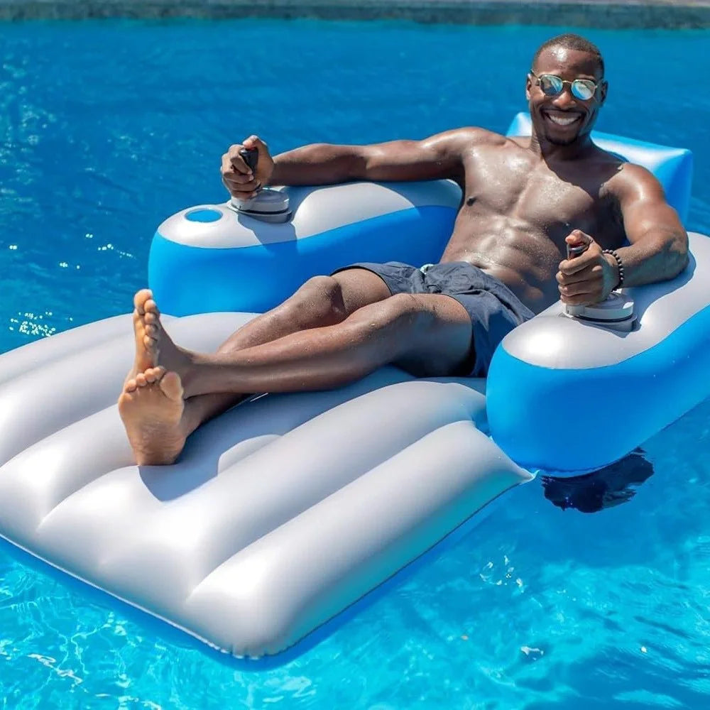 Comfortable Electric Swimming Inflatable Ride-ons Sunbathing Pool Lounge Raft Floatie Toys Inflatable Air Mattresses Bed