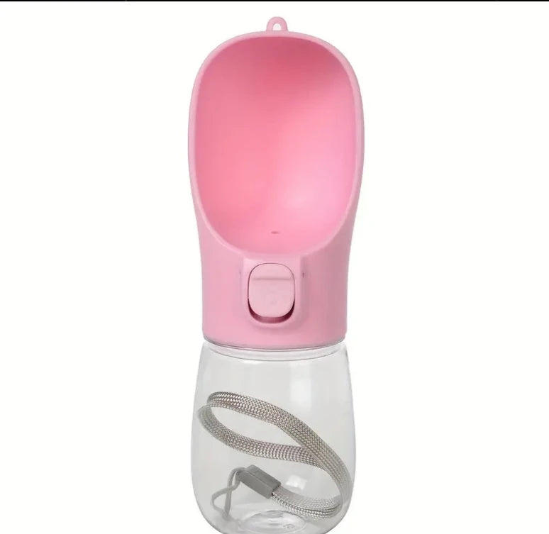 Dog Cat Water Bottle, Portable pet Water Bottle with Food Container, Outdoor Water Dispenser, Leak Proof Water Bottles for Dogs
