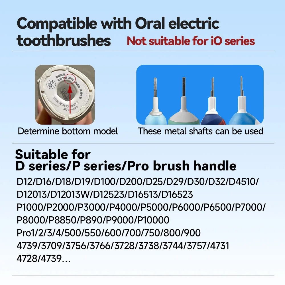 Compatible with Oral electric toothbrush head p2/4000/3757/d12/3766 OLB Refill Sensitive Cross replacement head universal