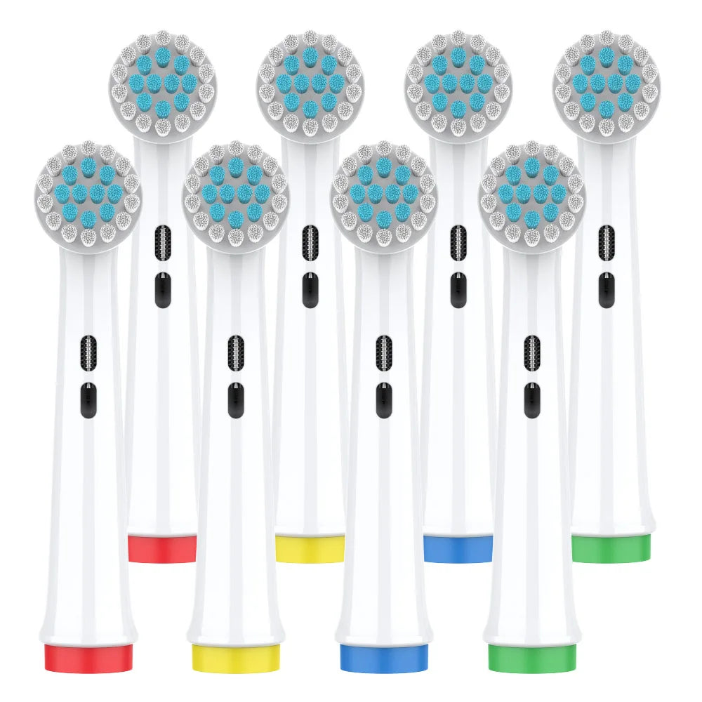 Compatible with Oral electric toothbrush head p2/4000/3757/d12/3766 OLB Refill Sensitive Cross replacement head universal