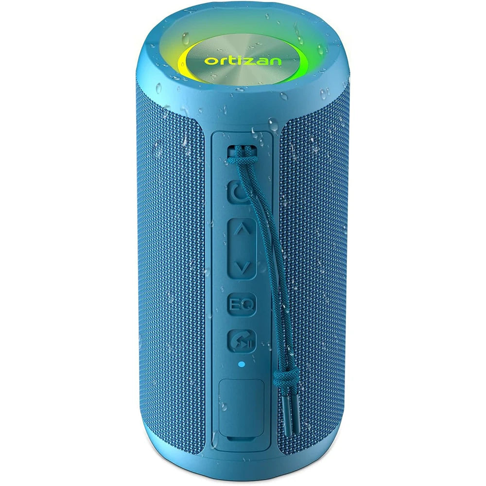 Ortizan X10 Portable Bluetooth Speaker 24W IP7 Waterproof Powerful Sound Box Bass Boost RGB Lights TF Play True Wireless Speaker