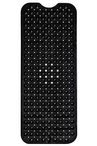 Bath Tub and Shower Mats Non Slip Bath Mat, Non Slip 40 x 16 Inch Extra Large Bathtub Mat, Machine Washable Bathmat with Drain