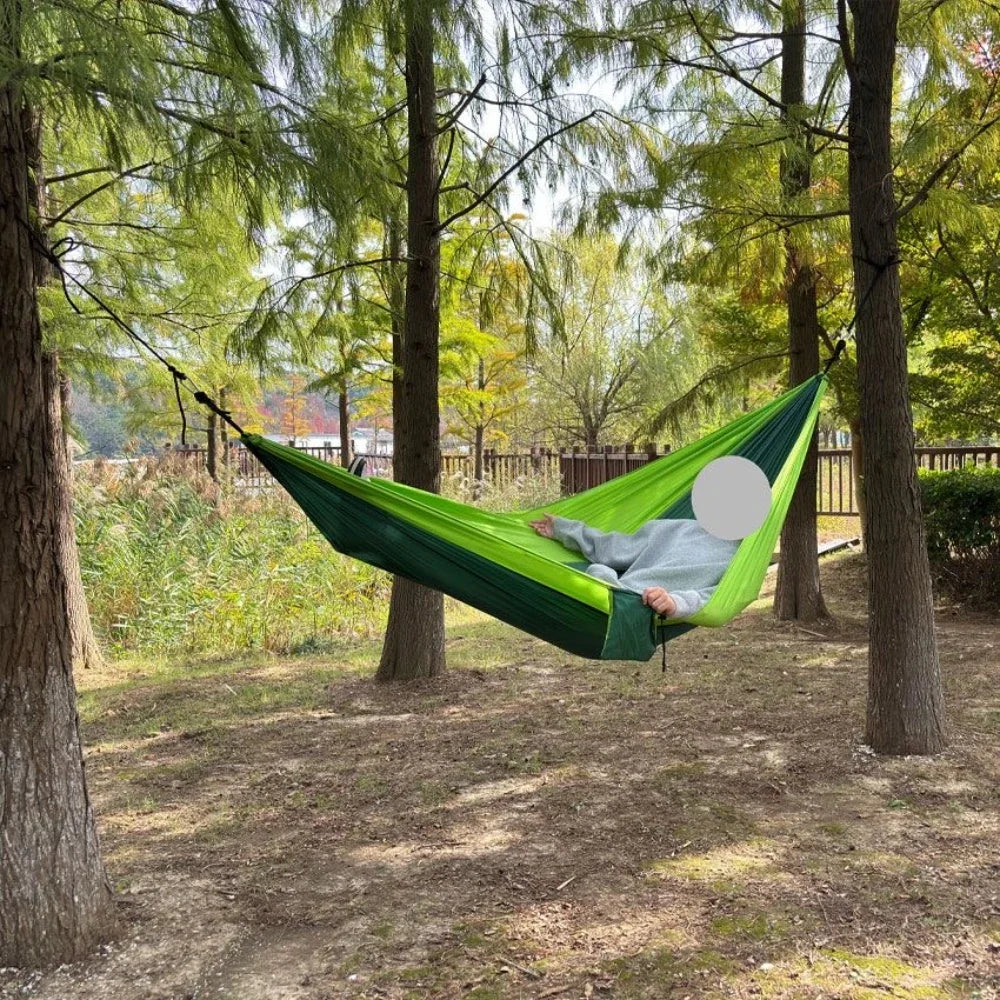 Outdoor Camping Hammock For Travel Hiking Swing Hang Sleeping Bed Lightweight Parachute Nylon As Outdoor Furniture In Garden