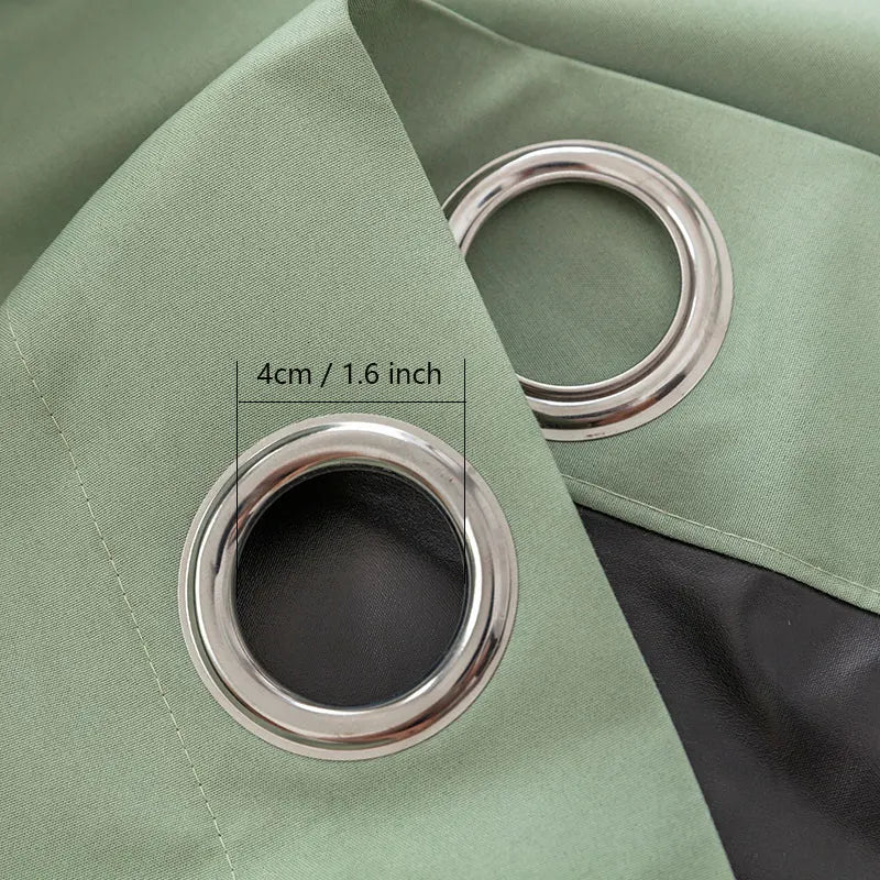 Blackout Curtains for Living Room Full Light Blocking Drapes With Black Backing Thermal Insulated Grommet Panels for Bedroom