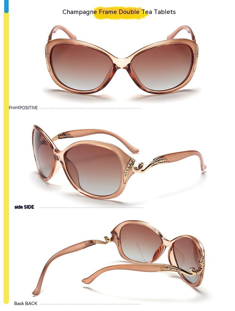 Women's Polarized Large Frame Eye Protection Sunglasses
