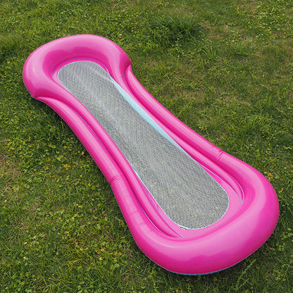 New Inflatable Hammock With Net, Foldable Portable Backrest Floating Row