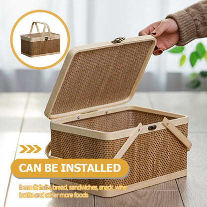 Natural Woven Picnic Camping Storage Basket