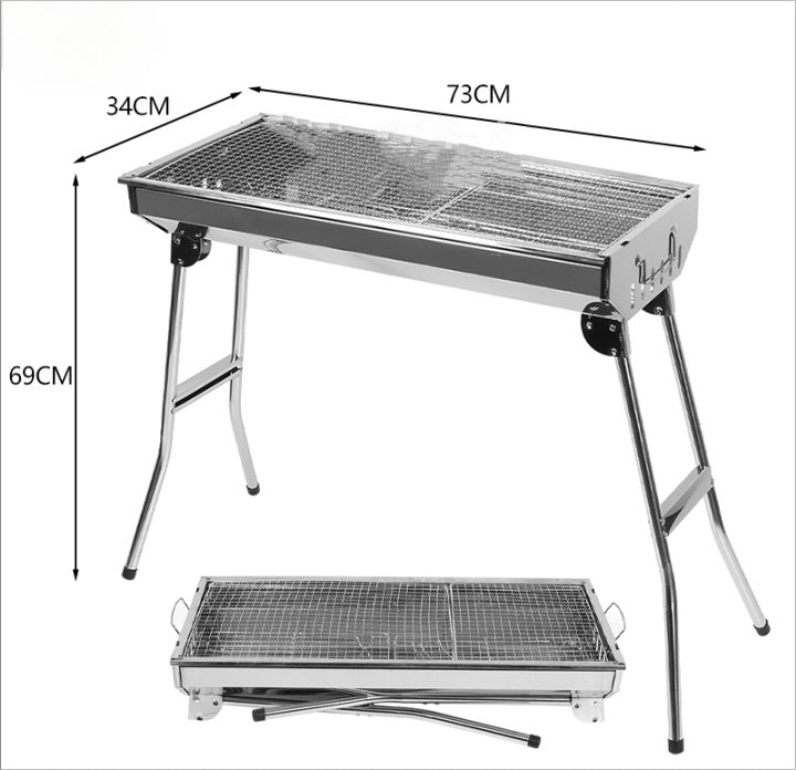 Stainless Steel Barbecue Grill Outdoor Camping Picnic