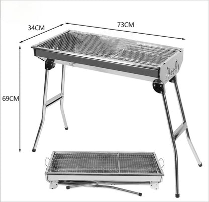 Stainless Steel Barbecue Grill Outdoor Camping Picnic