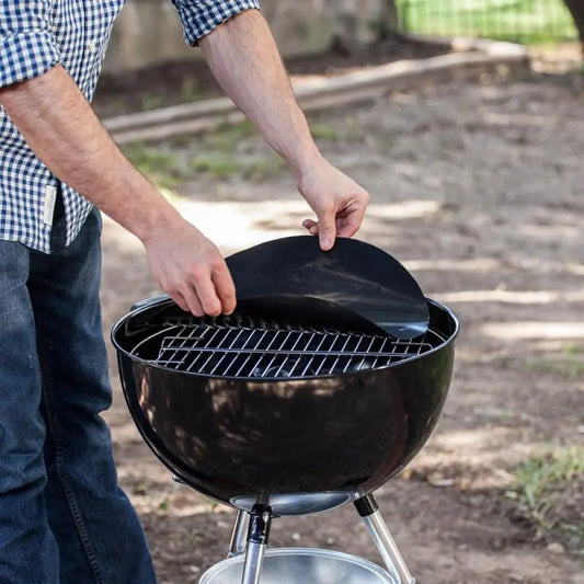 BBQ Grill Mat Non-stick Grill Mesh Pad BBQ Cover Heat Resistant  Barbecue Pad Reusable Round Heat Resistant Pad BBQ Accessories