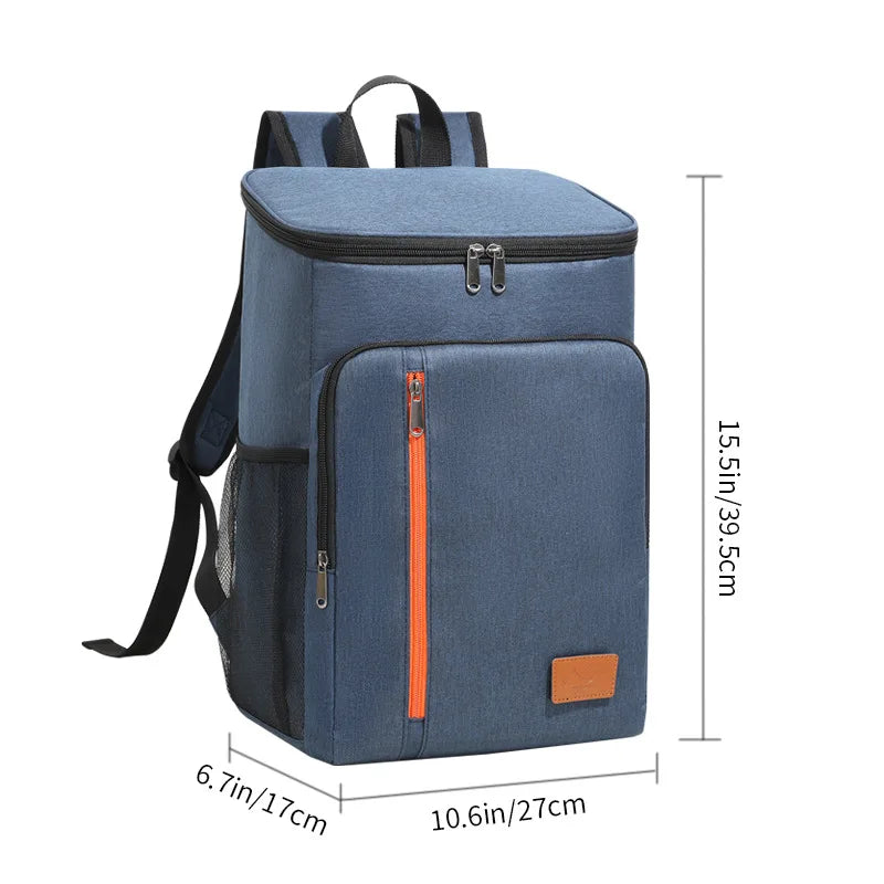 Outdoor Picnic Cooler Bag Camping Thermal Backpacks Insulated Bag Beach Drinks Sports Hiking Backpack Leakproof Cooler Lunch Bag