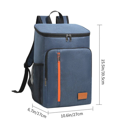 Outdoor Picnic Cooler Bag Camping Thermal Backpacks Insulated Bag Beach Drinks Sports Hiking Backpack Leakproof Cooler Lunch Bag