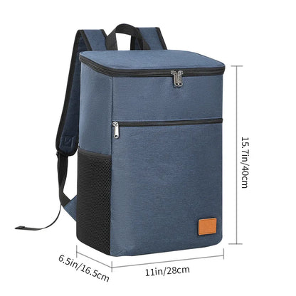 Outdoor Picnic Cooler Bag Camping Thermal Backpacks Insulated Bag Beach Drinks Sports Hiking Backpack Leakproof Cooler Lunch Bag