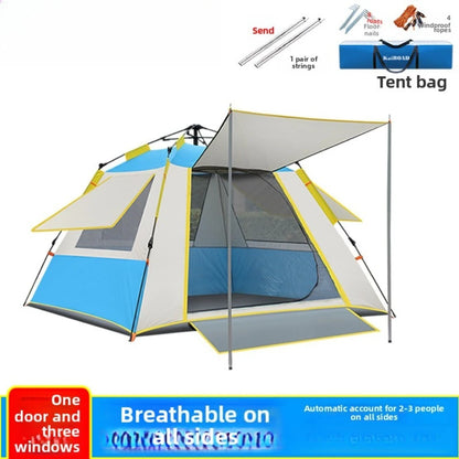 Lohascamping Large Camping Air Tent for 4-5 people Air shelter Dome tent Family Hiking  inflatable One-touch tent Outdoor Tent