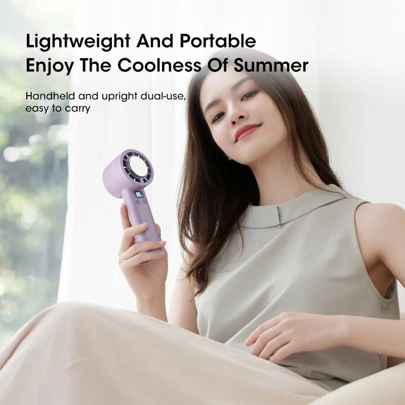 Summer Portable Handheld Mini Fan, Creative And Cute Adjustable Pocket Fan, USB Fast Charging Air Cooler