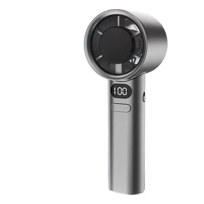 Portable handheld fan, USB rechargeable mini fan with digital display, small electric fan for outdoor camping