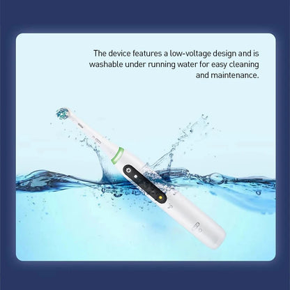 Oral B IO5 Rechargeable Electric Toothbrush 5 Cleaning Settings Bluetooth APP 4 Replacement Toothbrush Heads nd Travel Case
