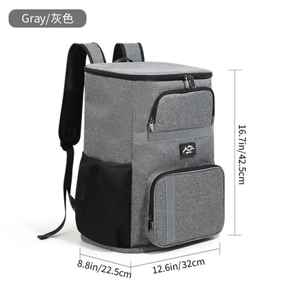 Outdoor Picnic Cooler Bag Camping Thermal Backpacks Insulated Bag Beach Drinks Sports Hiking Backpack Leakproof Cooler Lunch Bag