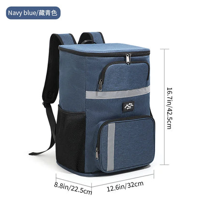 Outdoor Picnic Cooler Bag Camping Thermal Backpacks Insulated Bag Beach Drinks Sports Hiking Backpack Leakproof Cooler Lunch Bag