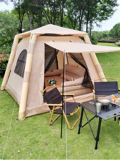 Lohascamping Camping Inflatable Air bed with Backrest Air Tent Mattress Automatic Air cushion Inflatable One-touch Air Tent Bed