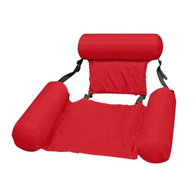 Floating Water Hammock Foldable Float Lounger Inflatable Pool Mat Floating Bed Chair Swimming Air Mattress Pool Accessories