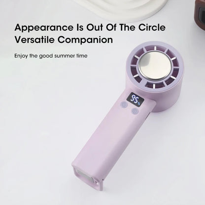 Summer Portable Handheld Mini Fan, Creative And Cute Adjustable Pocket Fan, USB Fast Charging Air Cooler