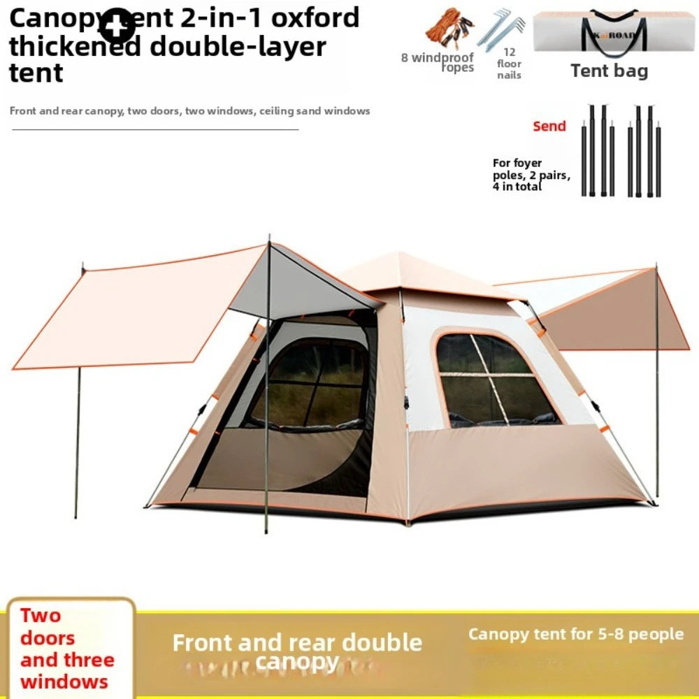 Lohascamping Large Camping Air Tent for 4-5 people Air shelter Dome tent Family Hiking  inflatable One-touch tent Outdoor Tent
