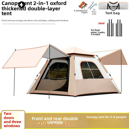 Lohascamping Large Camping Air Tent for 4-5 people Air shelter Dome tent Family Hiking  inflatable One-touch tent Outdoor Tent