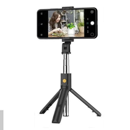 Portable wireless Bluetooth Selfie Stick with Mini Tripod Alloy Self Selfiestick Smartphone Selfie-stick Phone for iphone xiaomi