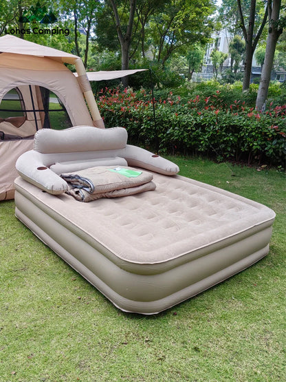 Lohascamping Camping Inflatable Air bed with Backrest Air Tent Mattress Automatic Air cushion Inflatable One-touch Air Tent Bed
