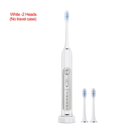 SUBORT S7 Super Sonic Electric Toothbrushes for Adult Kid Smart Timer Whitening Toothbrush IPX7 Waterproof Replaceable Heads Set