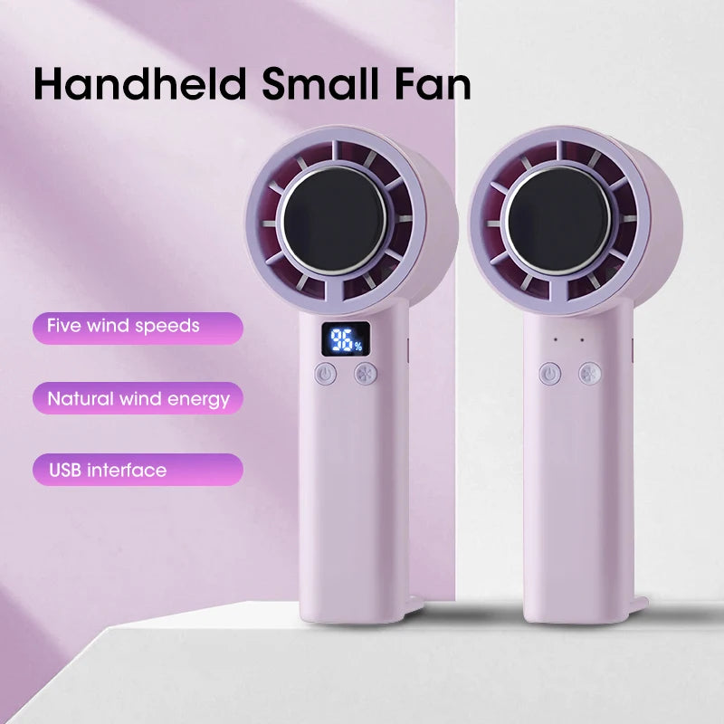 Summer Portable Handheld Mini Fan, Creative And Cute Adjustable Pocket Fan, USB Fast Charging Air Cooler