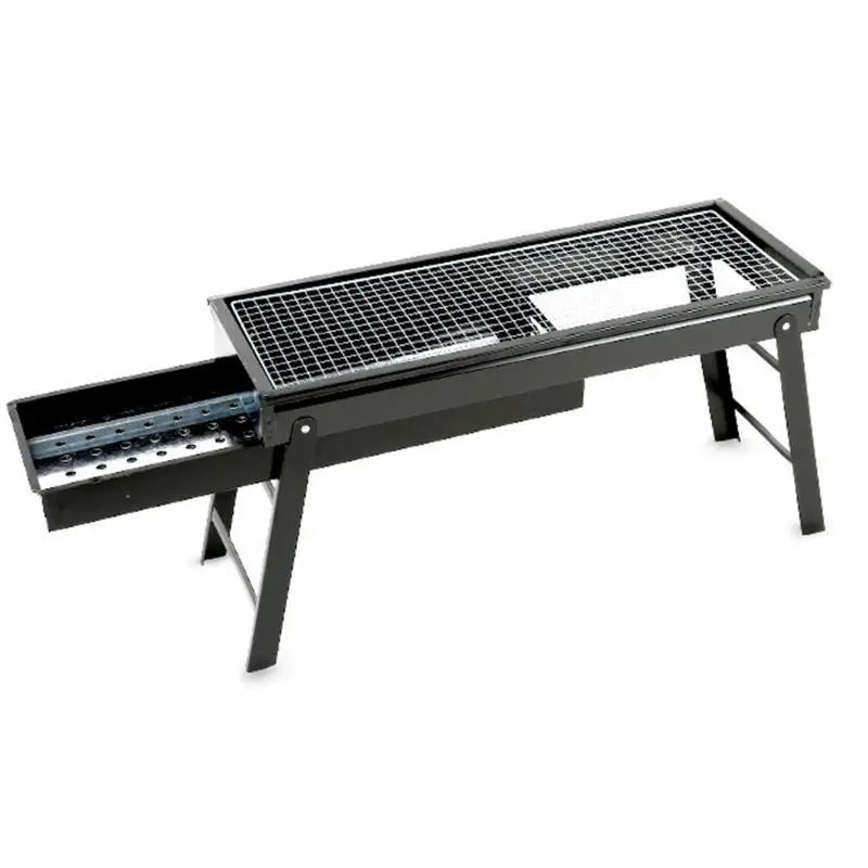 Foldable Barbecue Charcoal Grill Heavy Duty Folding BBQ Tool Kits For Outdoor Cooking Camping Hiking Picnic Easy To Carry