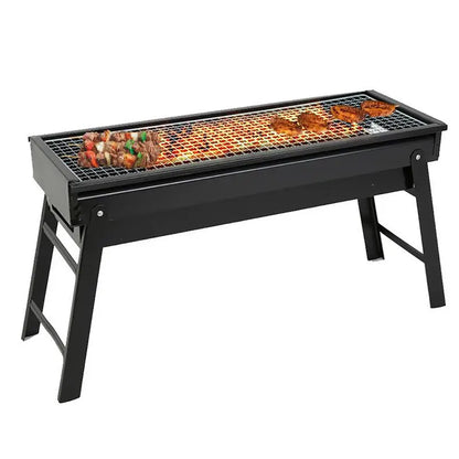 Foldable Barbecue Charcoal Grill Heavy Duty Folding BBQ Tool Kits For Outdoor Cooking Camping Hiking Picnic Easy To Carry