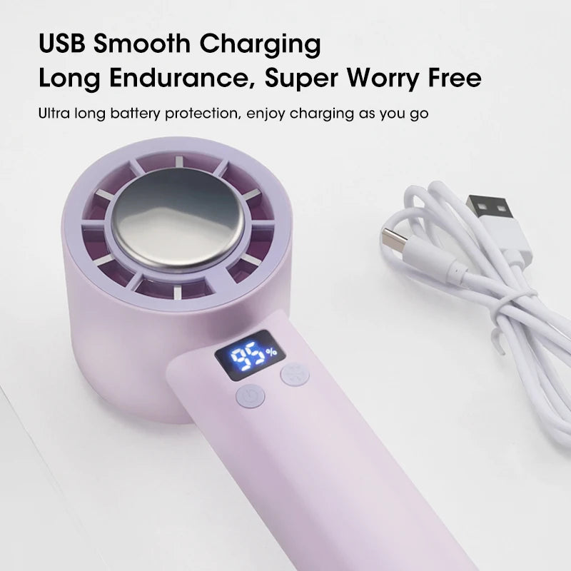 Summer Portable Handheld Mini Fan, Creative And Cute Adjustable Pocket Fan, USB Fast Charging Air Cooler