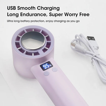 Summer Portable Handheld Mini Fan, Creative And Cute Adjustable Pocket Fan, USB Fast Charging Air Cooler